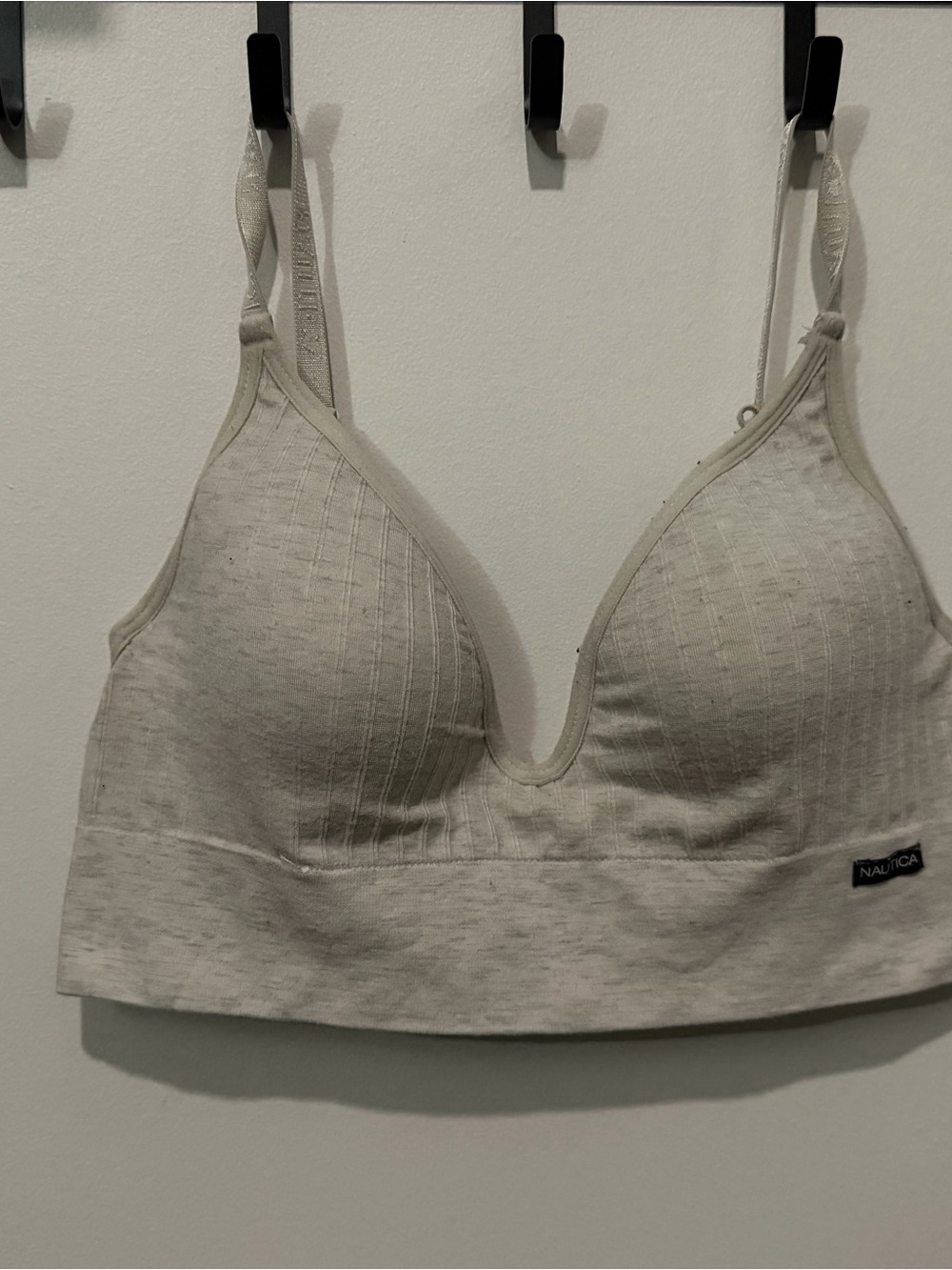 Nautica Cream Wireless Light Heather Bralette